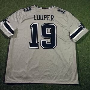 Nike Dri-Fit Amari Cooper #19 NFL Dallas Cowboys Inverted Jersey Men’s XXL Gray